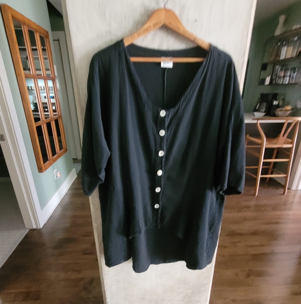 Oh My Gauze! Cotton Jacket Black